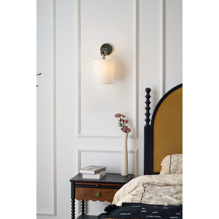 Cotheor Applique Murale Circulaire Laiton Tissu Minimaliste Moderne - Neutralighting