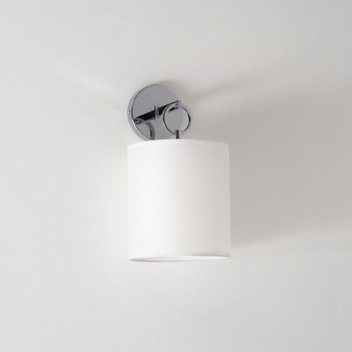 Iris Applique Murale Champêtre en Tissu Cylindrique - Neutralighting
