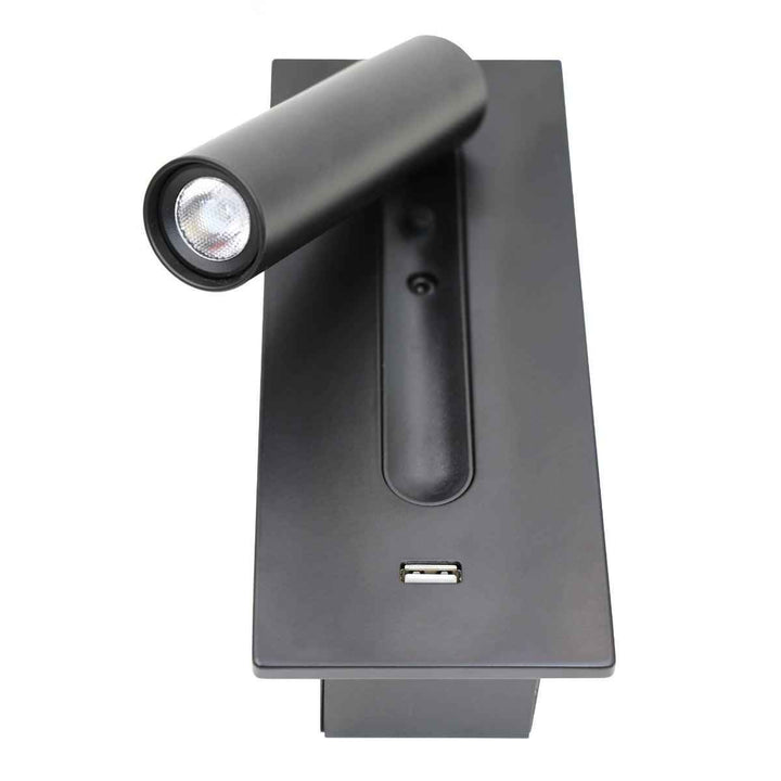 Aare Métal 18cm Noir LED 3W
