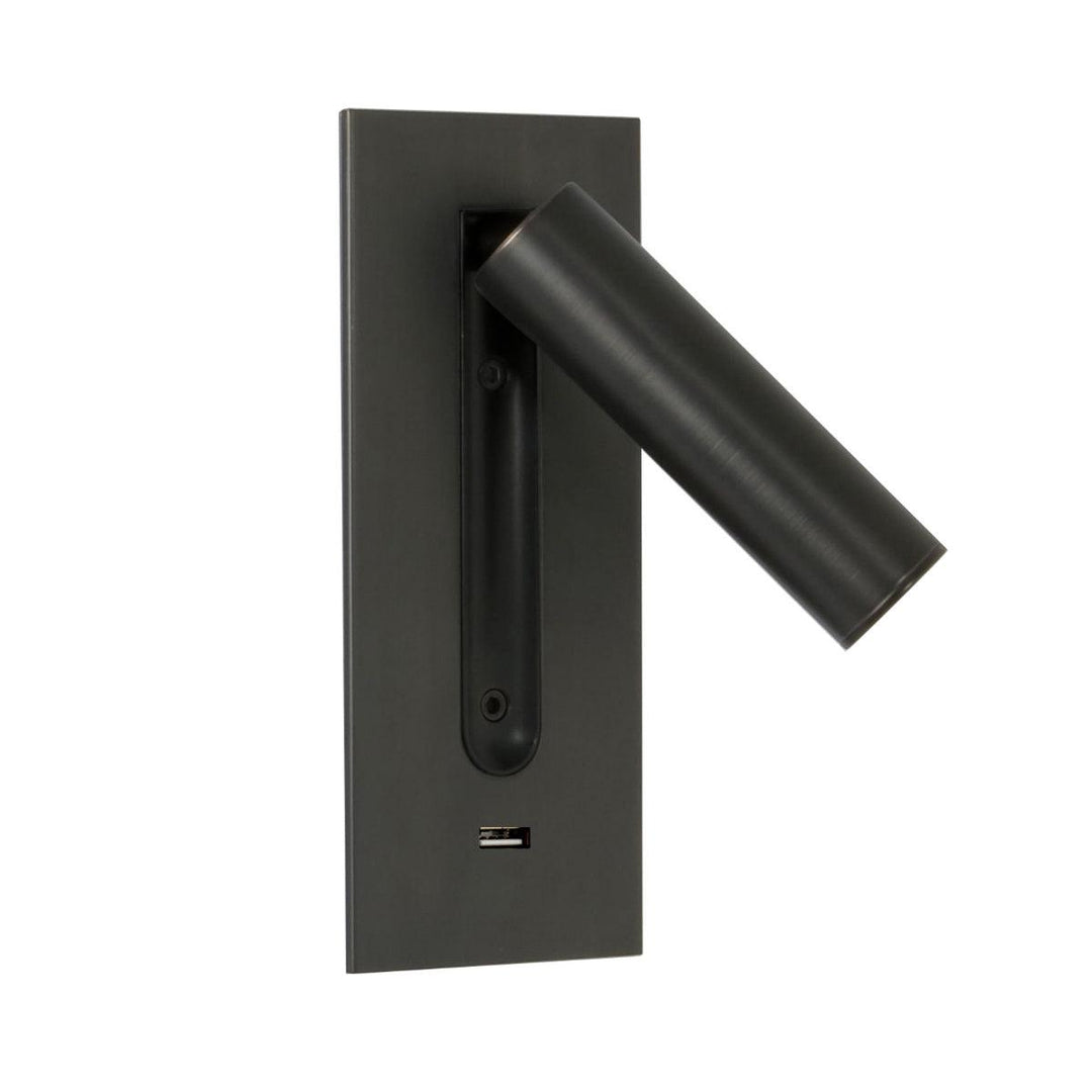 Aare Moderne Minimaliste Chevet USB Noir Luminaire Mural - Neutralighting