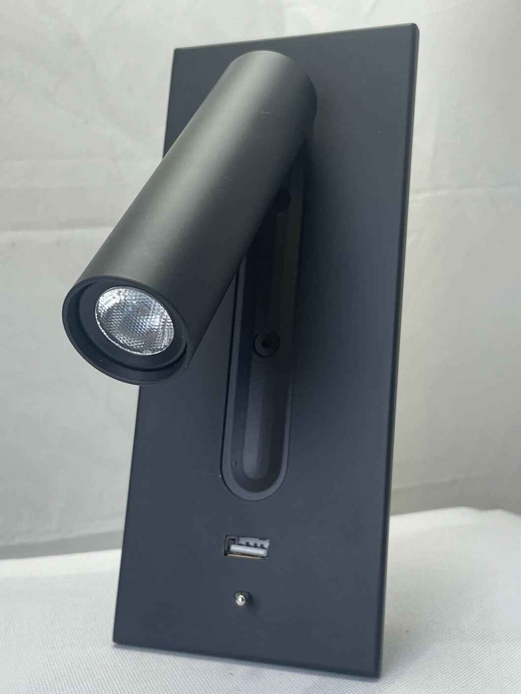 Aare Métal 18cm Noir LED 3W