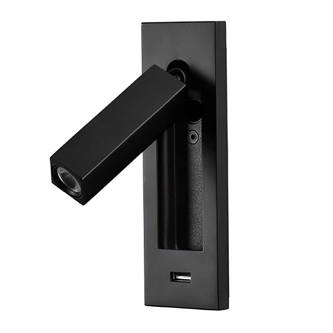 Aare Moderne Minimaliste Chevet USB Noir Luminaire Mural - Neutralighting