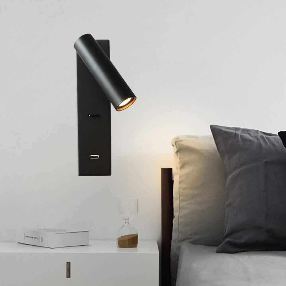 Aare Métal 18cm Noir LED 3W