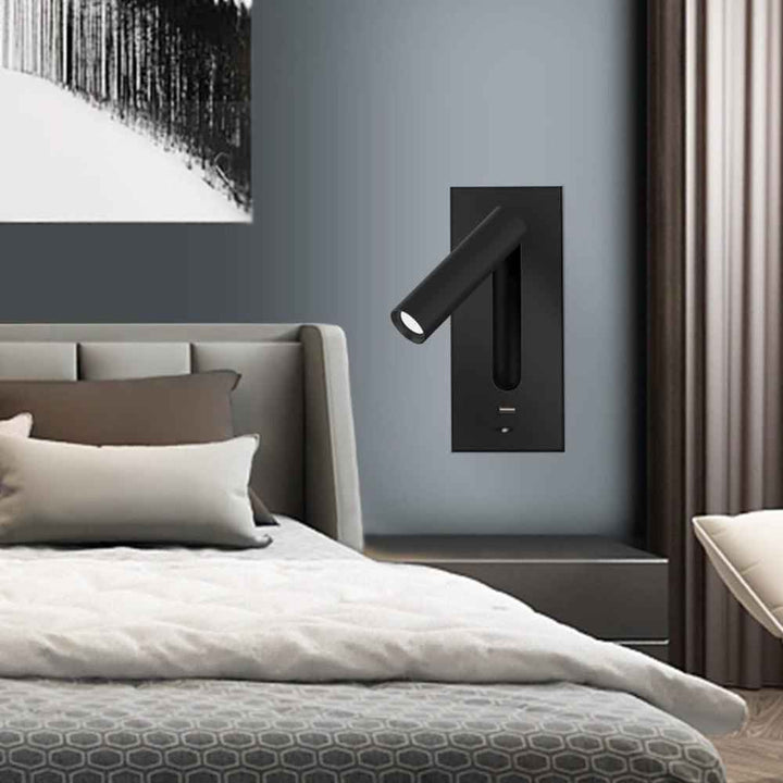 Aare Métal 18cm Noir LED 3W