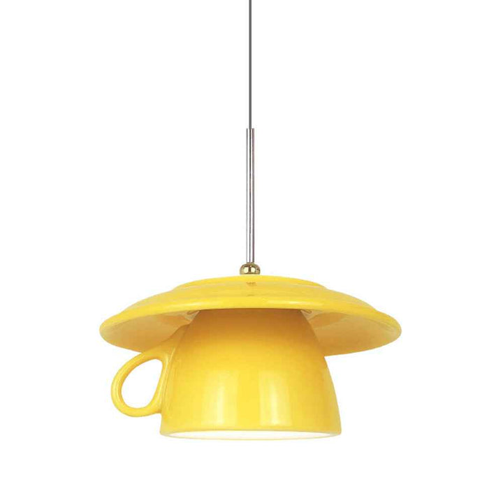 Valentina Moderne Coloré Tasse Céramique LED Suspension Chambre à Coucher