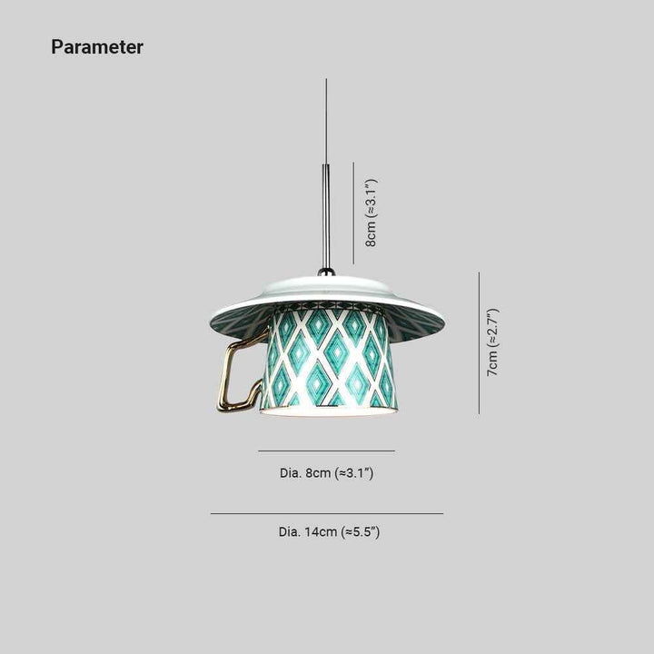 Valentina Millésime Argyle Modèle Tasse Céramique Suspension Salon - Neutralighting