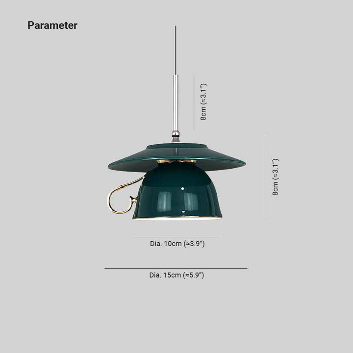 Valentina Luxueux Tasse Céramique Suspension Salon Chambre à Coucher - Neutralighting