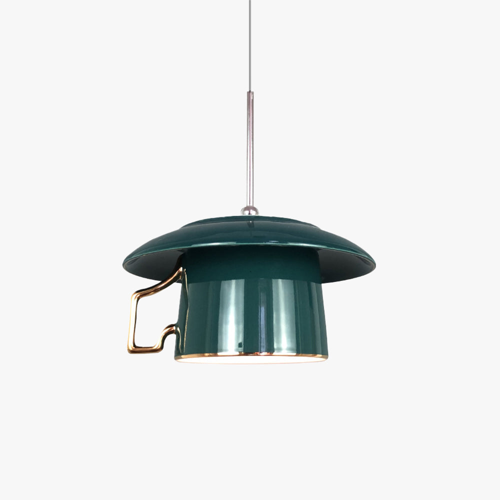 Valentina Place Poignée Tasse Céramique LED Suspension Salon - Neutralighting