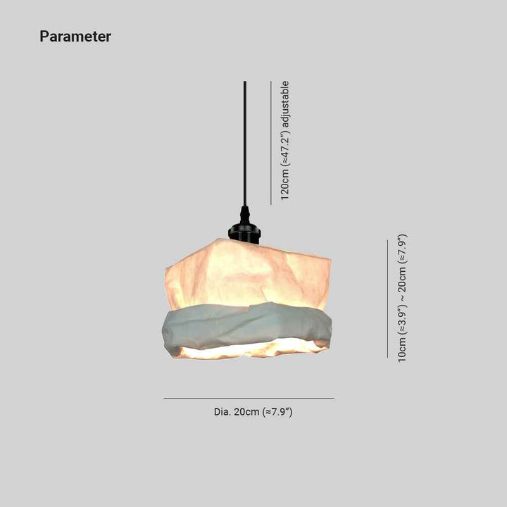 Valentina Millésime Tasse Métal Papier LED Suspension Salon - Neutralighting