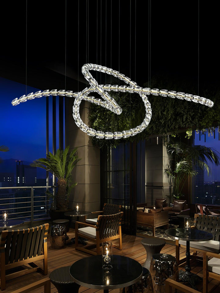 Nysilisra Luxe Crystal Suspension Lumière - Neutralighting