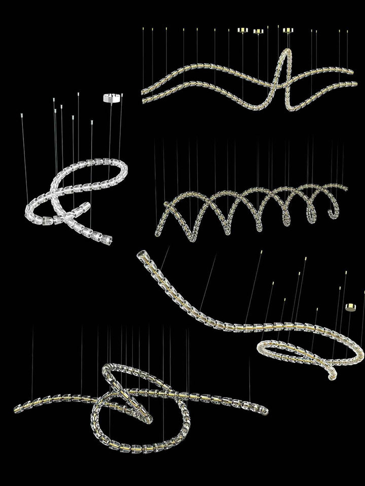 Nysilisra Luxe Crystal Suspension Lumière - Neutralighting