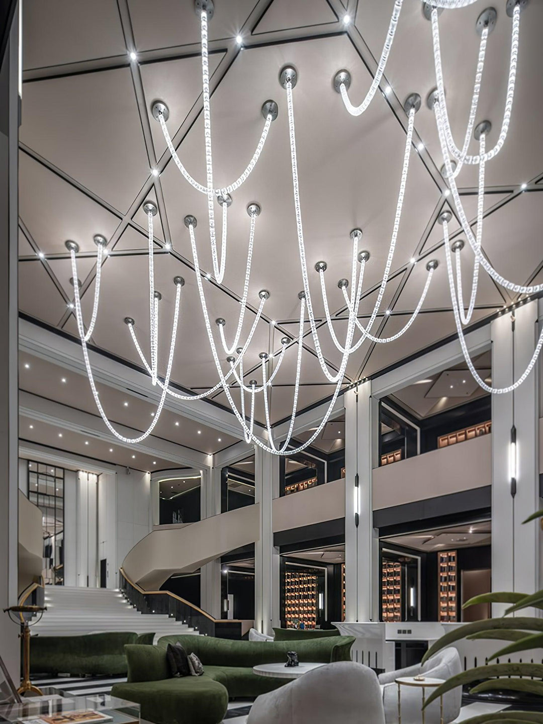 Nysilisra Luxe Crystal Suspension Lumière - Neutralighting