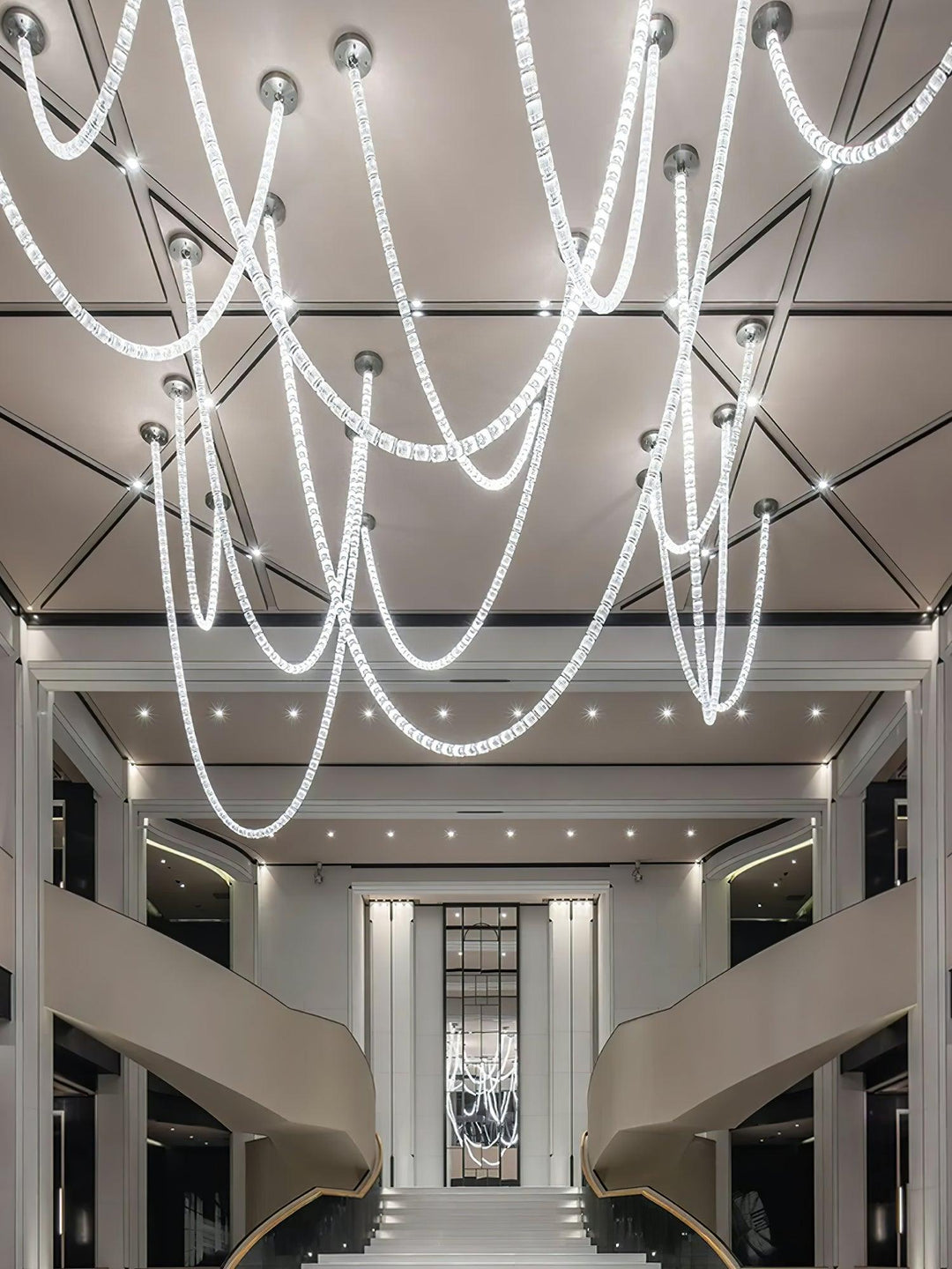 Nysilisra Luxe Crystal Suspension Lumière - Neutralighting