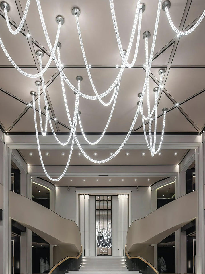 Nysilisra Luxe Crystal Suspension Lumière - Neutralighting