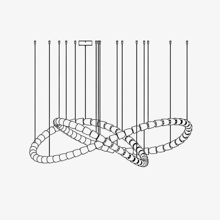 Nysilisra Luxe Crystal Suspension Lumière - Neutralighting