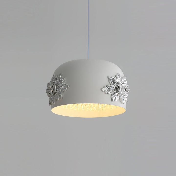 Gaina Suspension Florale Tambour - Neutralighting