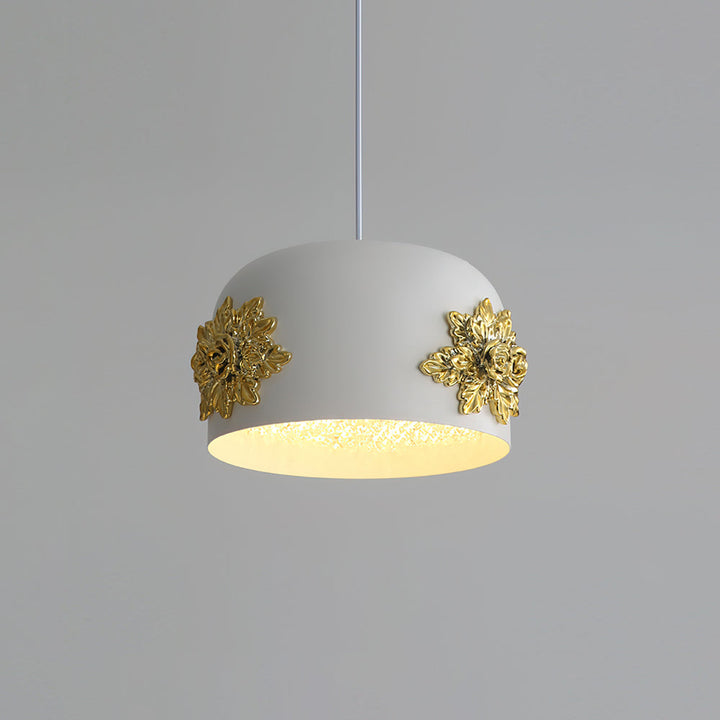 Gaina Suspension Florale Tambour - Neutralighting