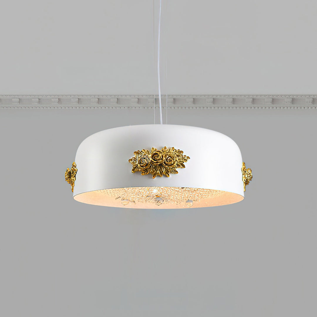 Gaina Suspension Florale Tambour - Neutralighting
