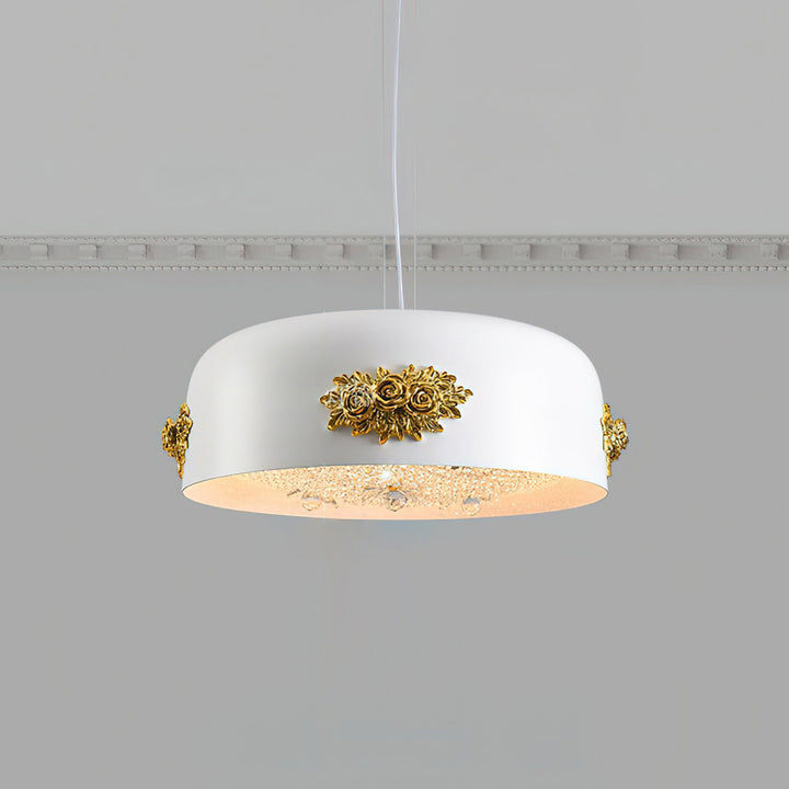 Gaina Suspension Florale Tambour - Neutralighting