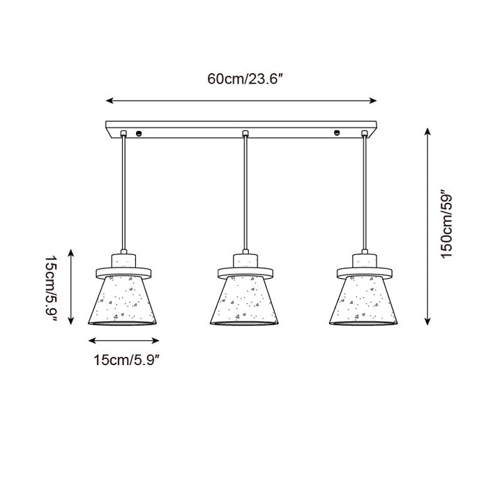 Jovia Suspension en Travertin - Neutralighting