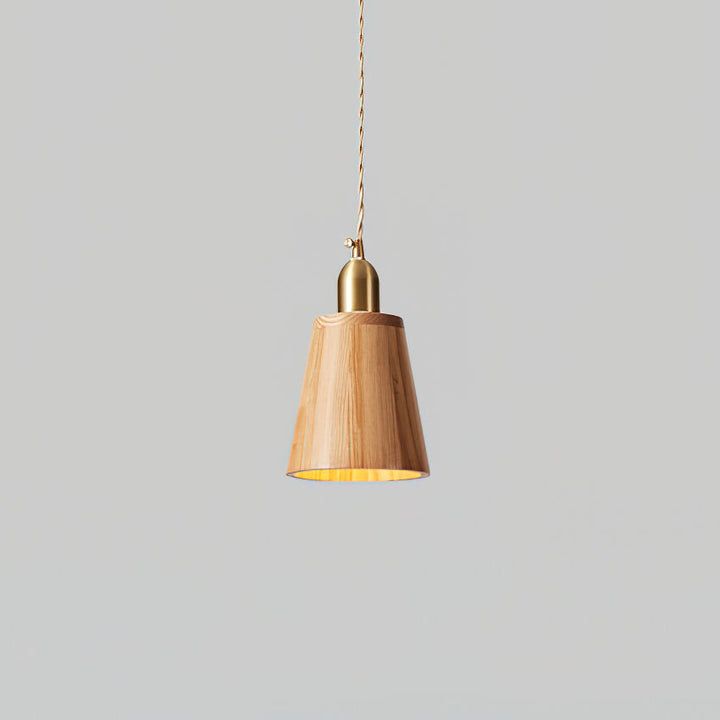 Emberin Suspension en bois de formes assorties en bois massif et laiton - Neutralighting
