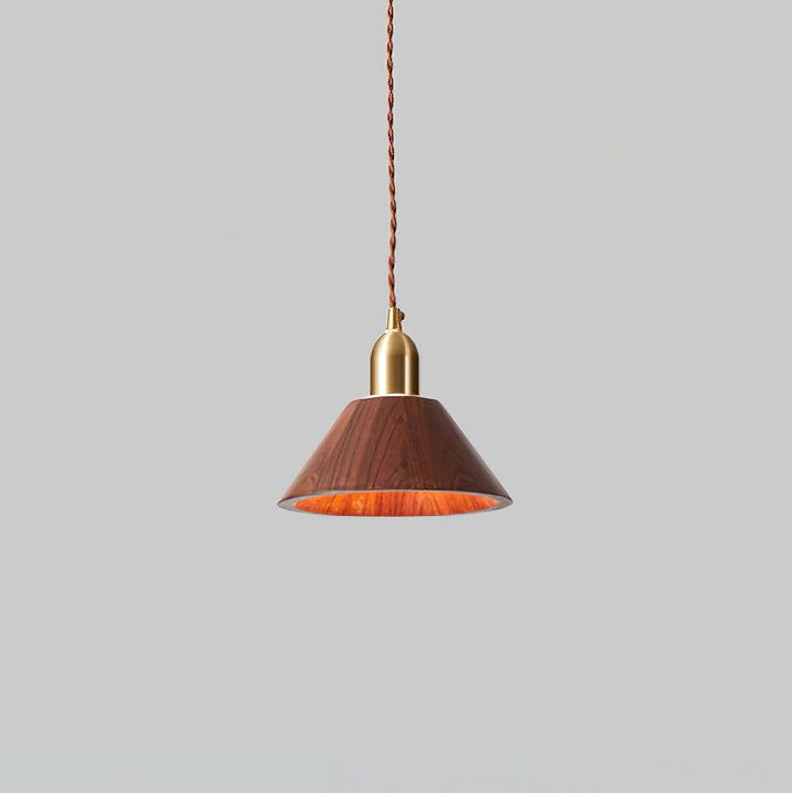 Emberin Suspension en bois de formes assorties en bois massif et laiton - Neutralighting