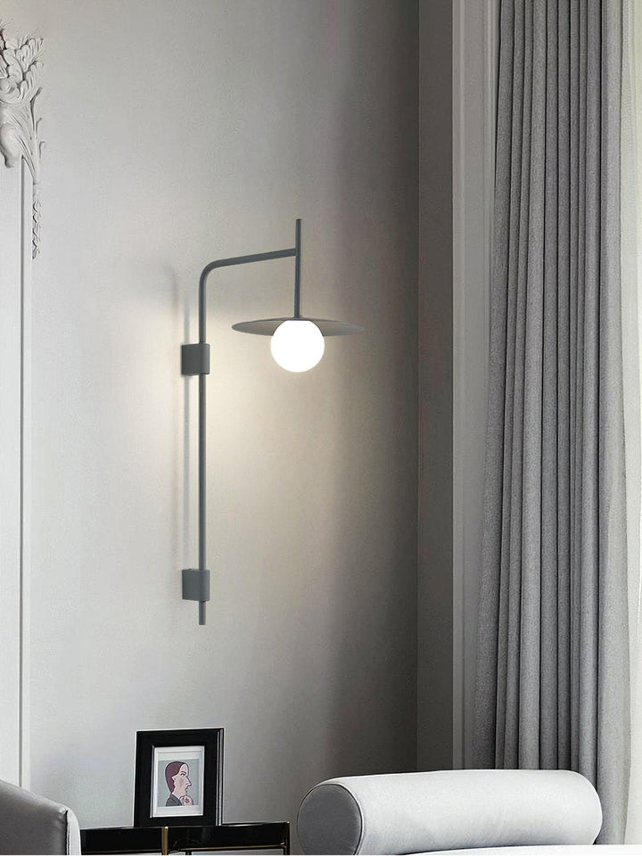 Edan Swing Arm Plug-in Glass Wall Lamp - Neutralighting
