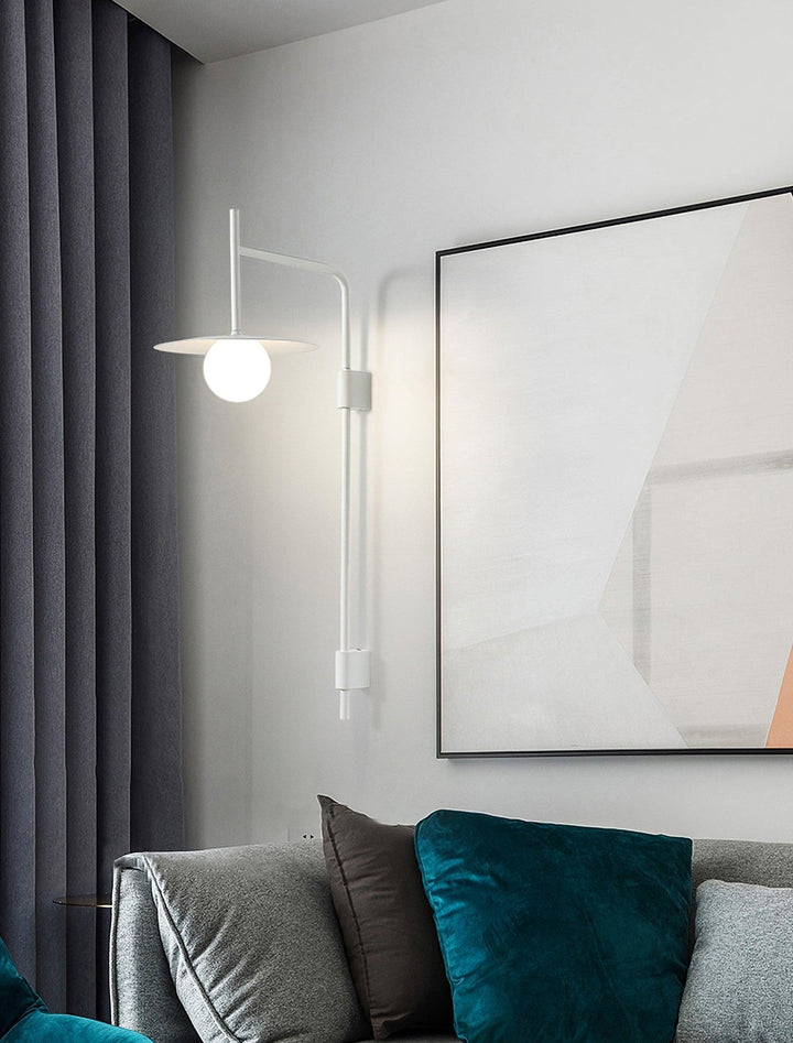 Edan Swing Arm Plug-in Glass Wall Lamp - Neutralighting