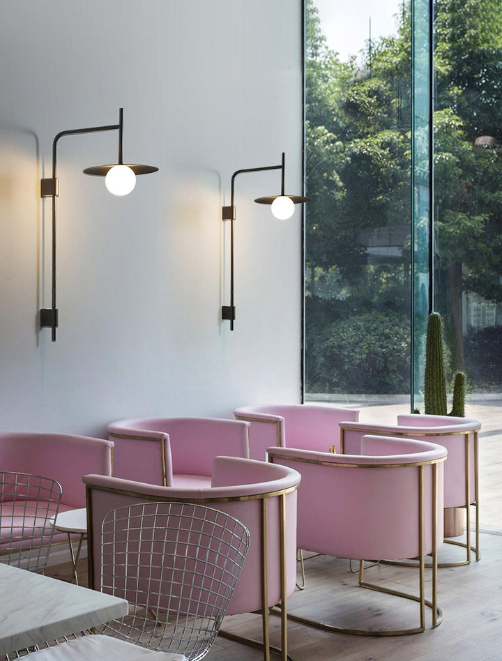 Edan Swing Arm Plug-in Glass Wall Lamp - Neutralighting