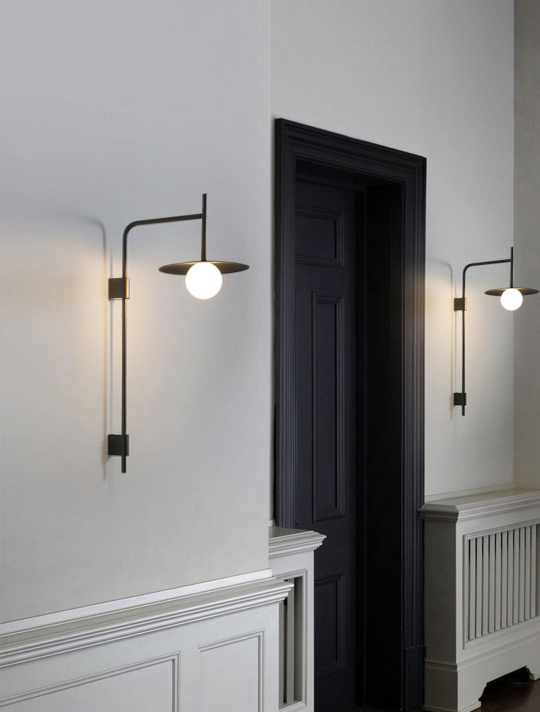 Edan Swing Arm Plug-in Glass Wall Lamp - Neutralighting