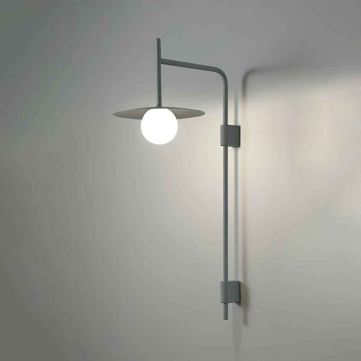 Elsie Verre 25cm Noir LED