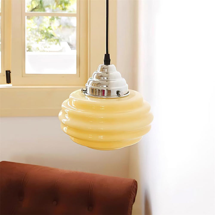 Gelato Lampe Suspension Verre Tourbillonné - Neutralighting