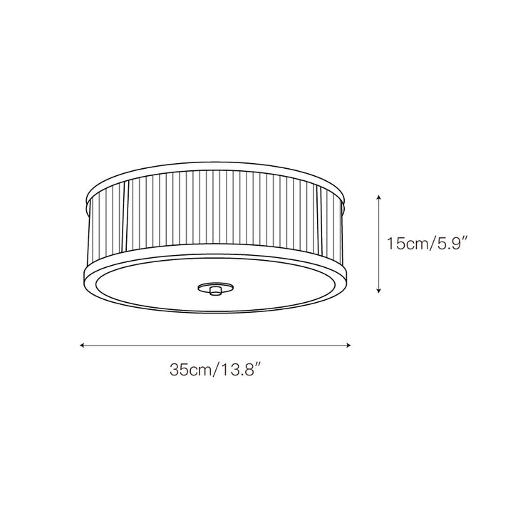 Avvynila Lampe de Plafond Laiton Verre Minimaliste Moderne - Neutralighting