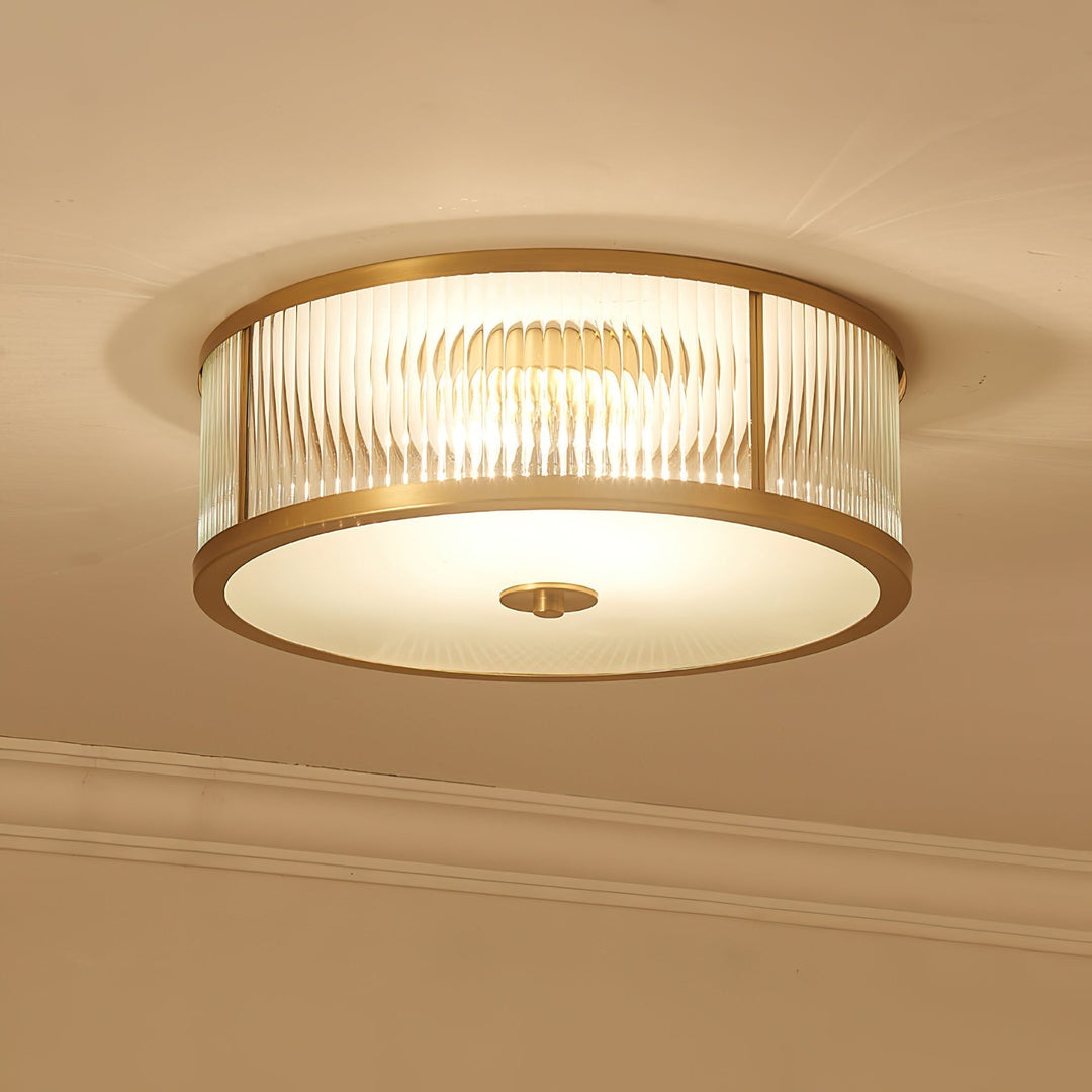 Avvynila Lampe de Plafond Laiton Verre Minimaliste Moderne - Neutralighting