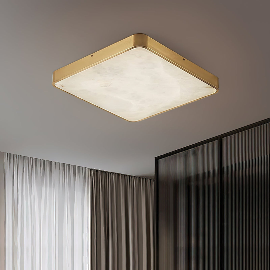Uzoror Lampe de Plafond Encastrée Albâtre Minimaliste Moderne - Neutralighting