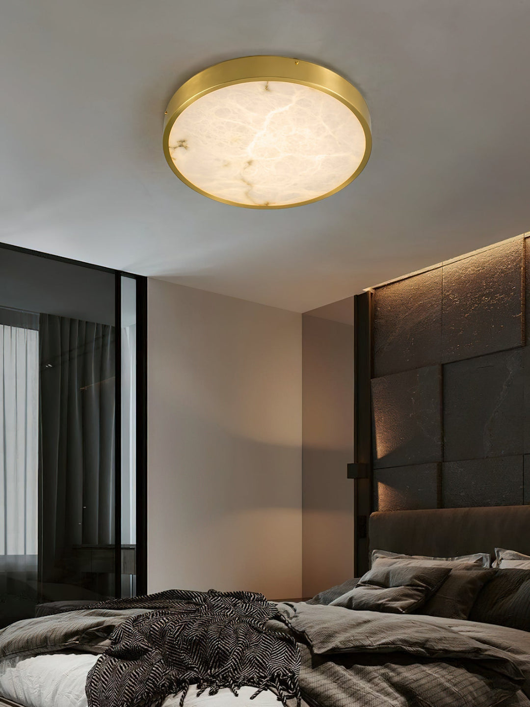 Uzoror Lampe de Plafond Encastrée Albâtre Minimaliste Moderne - Neutralighting