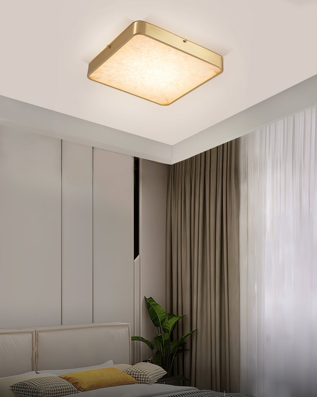 Uzoror Lampe de Plafond Encastrée Albâtre Minimaliste Moderne - Neutralighting