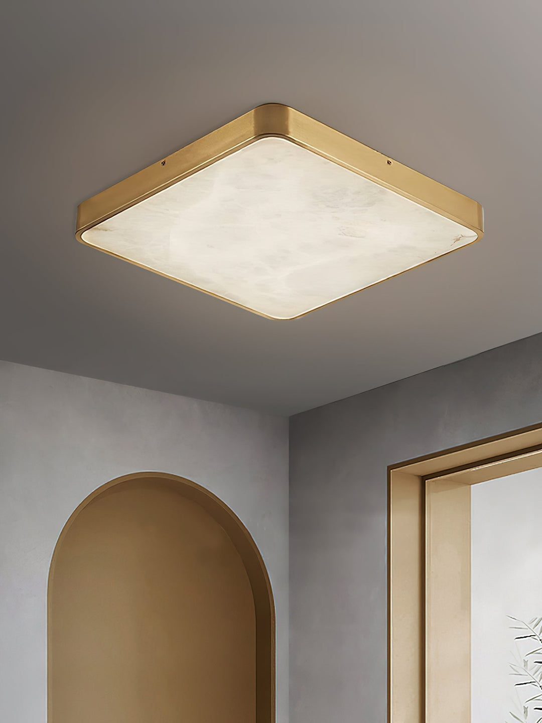 Uzoror Lampe de Plafond Encastrée Albâtre Minimaliste Moderne - Neutralighting