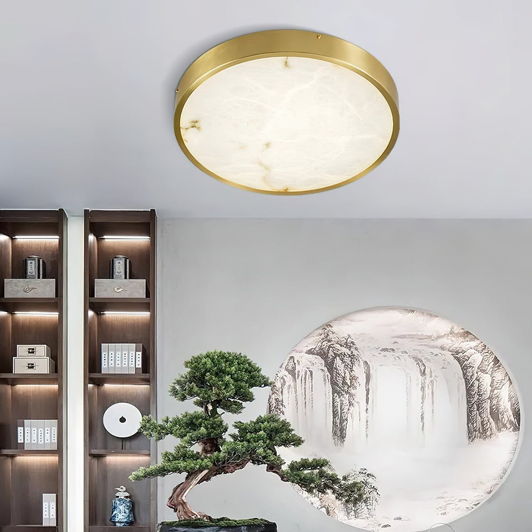 Uzoror Lampe de Plafond Encastrée Albâtre Minimaliste Moderne - Neutralighting
