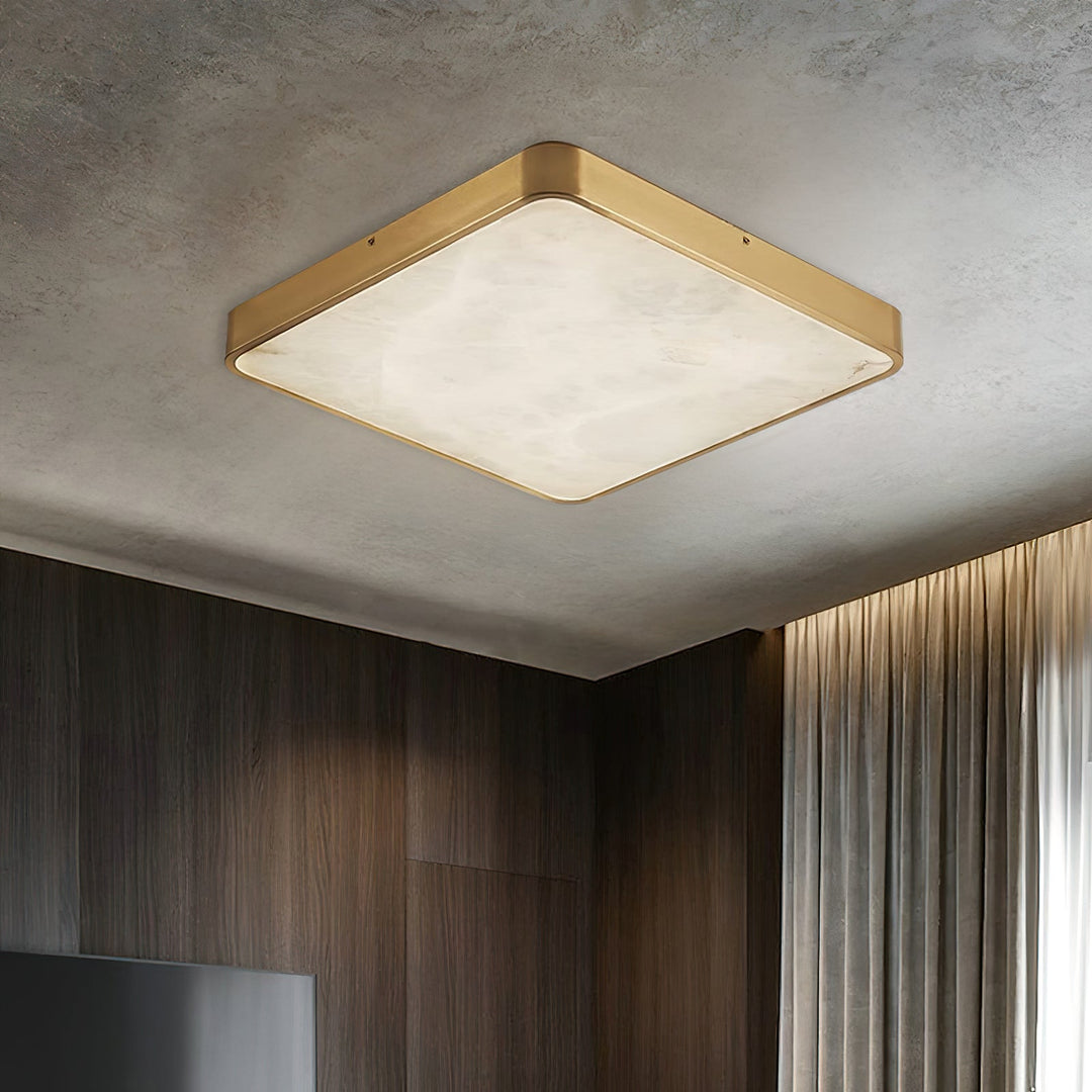 Uzoror Lampe de Plafond Encastrée Albâtre Minimaliste Moderne - Neutralighting