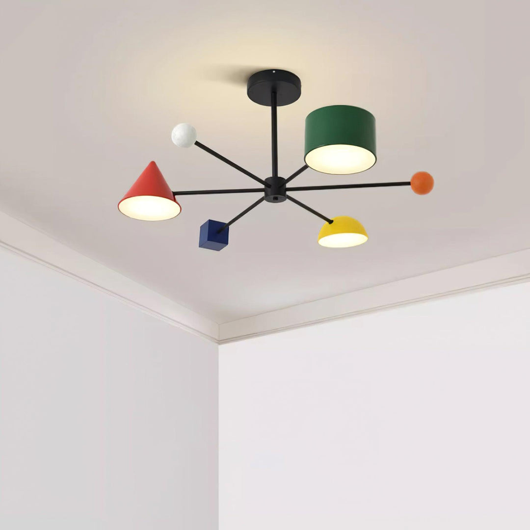 Gianna Plafonnier Coloré Série Géométrique - Neutralighting