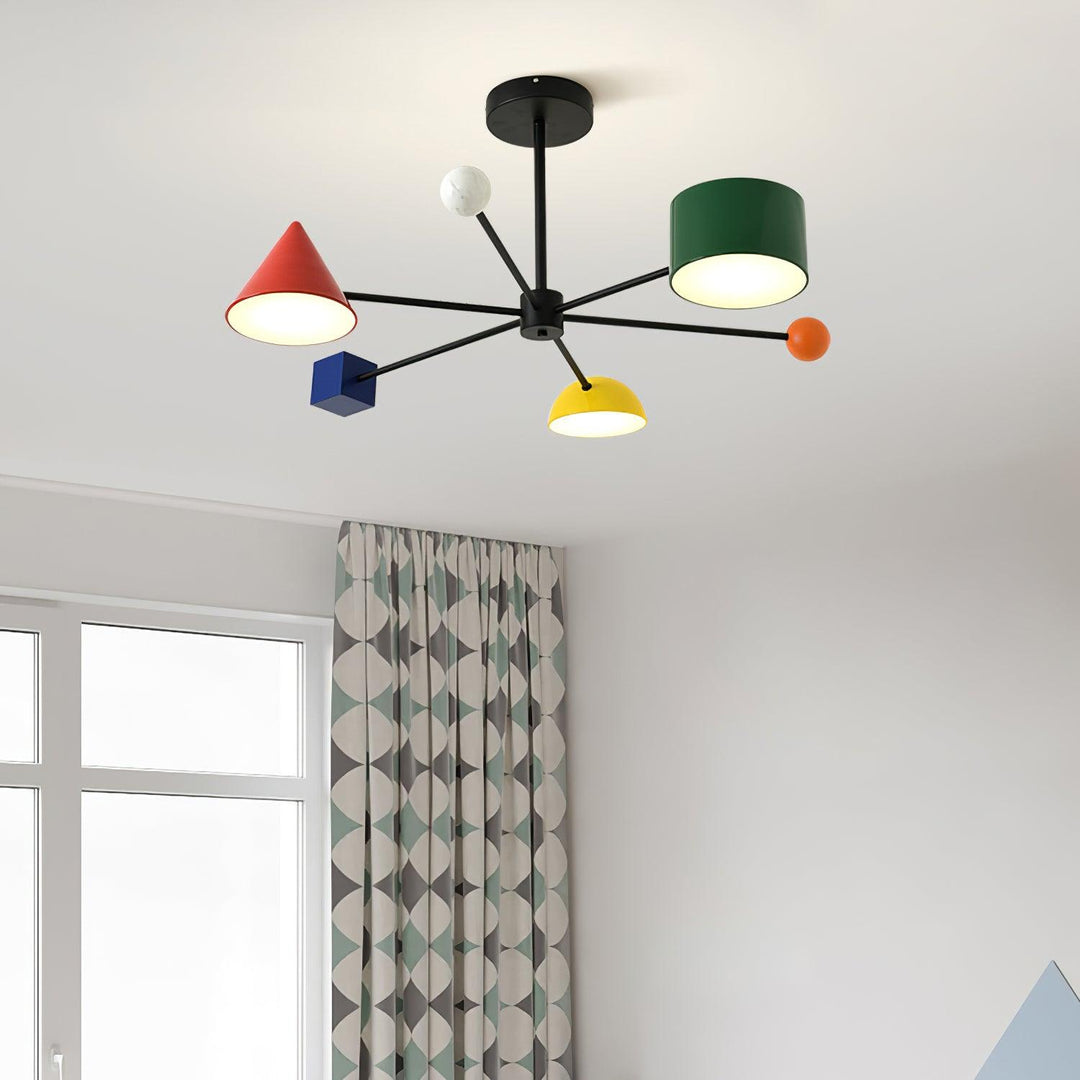 Gianna Plafonnier Coloré Série Géométrique - Neutralighting