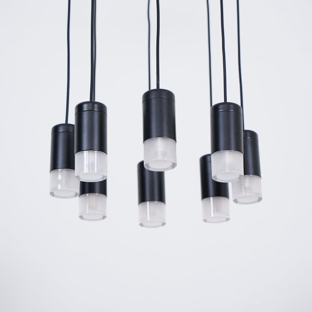 Lustra Lampe Pendante Géométrique en Fil Noir LED - Neutralighting