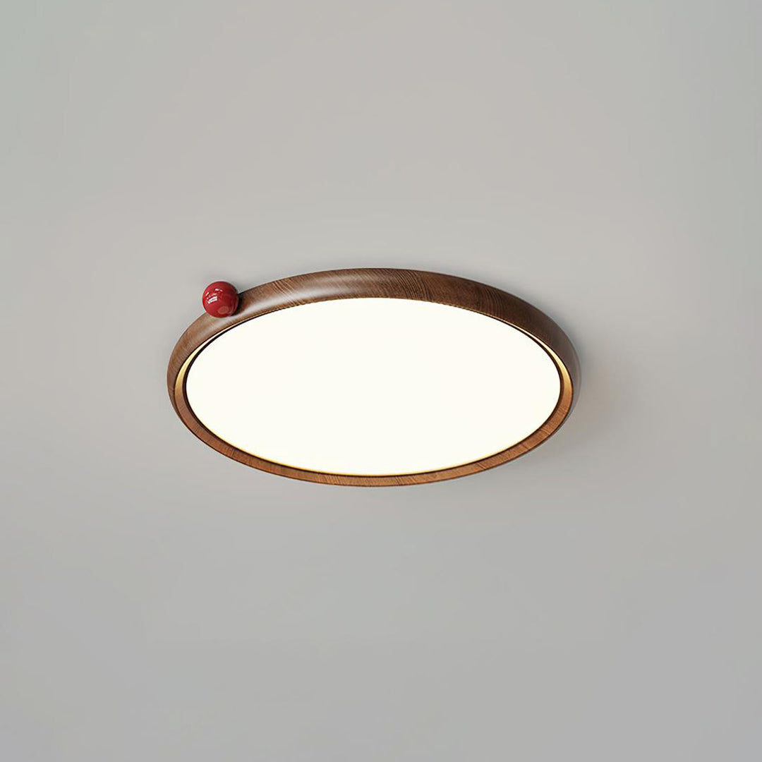Geos Lustre Plafonnier Ton Bois Circulaire LED - Neutralighting