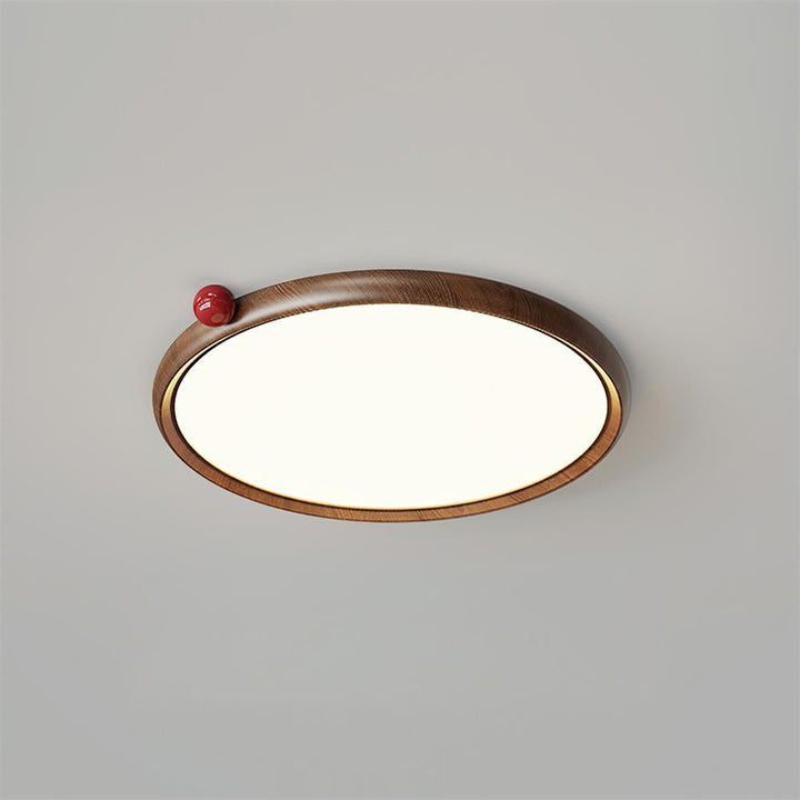 Geos Lustre Plafonnier Ton Bois Circulaire LED - Neutralighting