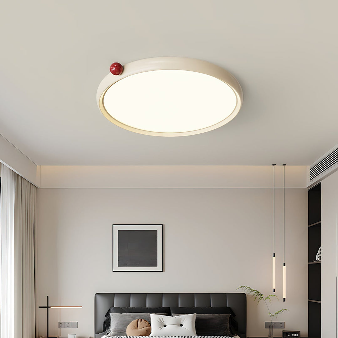 Geos Lustre Plafonnier Ton Bois Circulaire LED - Neutralighting