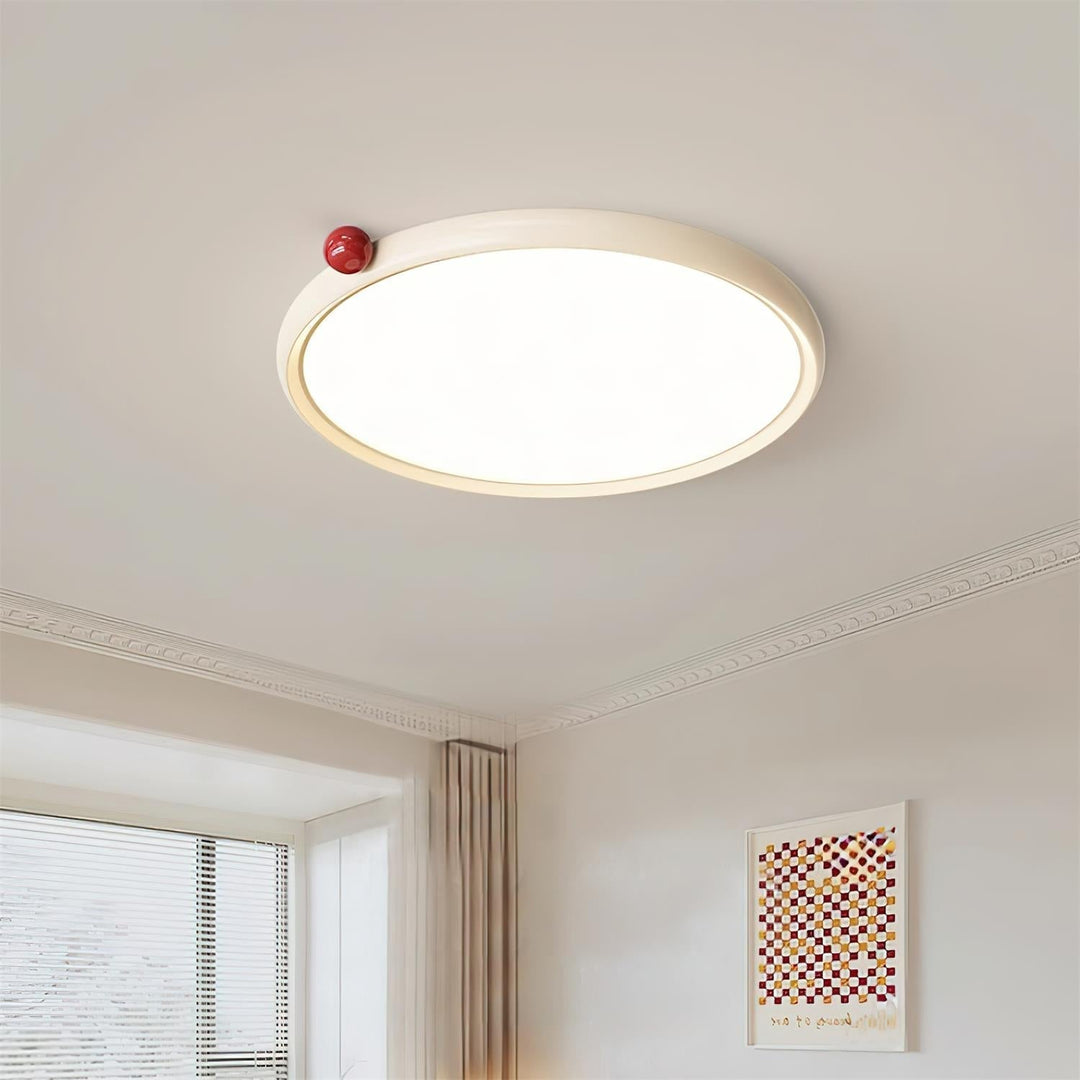 Geos Lustre Plafonnier Ton Bois Circulaire LED - Neutralighting