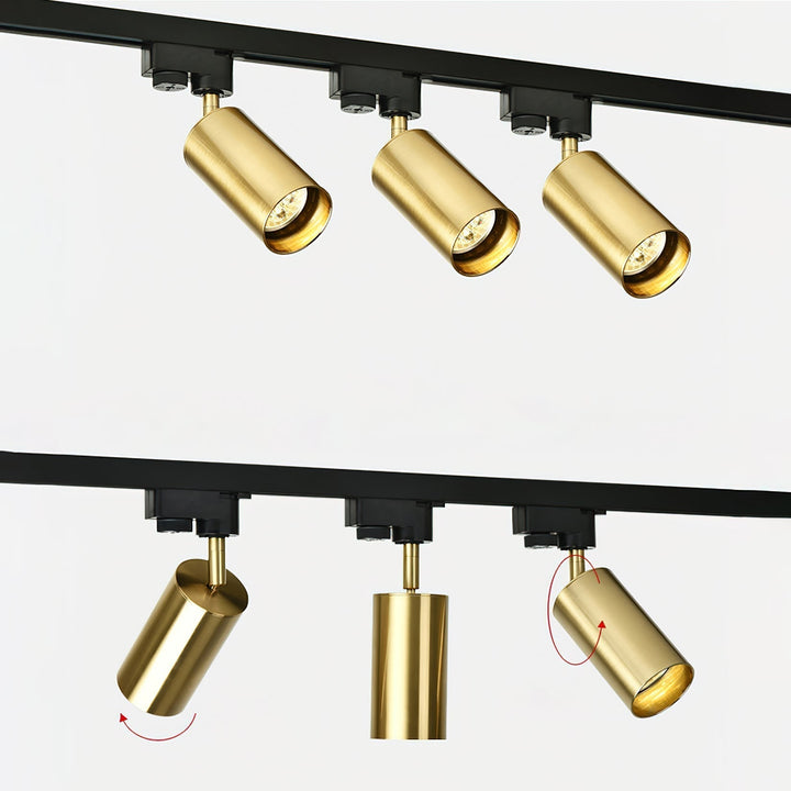 Gilded Spotlight Cylindrique Doré - Neutralighting