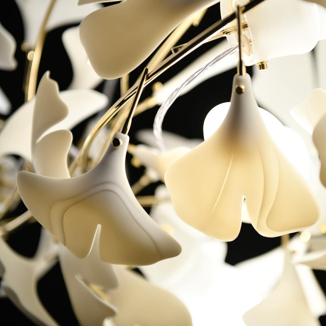 Olivia Suspension de Luxe Moderne à LED, Métal/Céramique, Or, Salon/Salle à Manger - Neutralighting