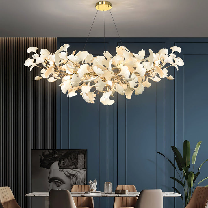 Olivia Lustre Moderne et Luxueuse, Métal/céramique, Or, Salon/Chambre à Coucher - Neutralighting